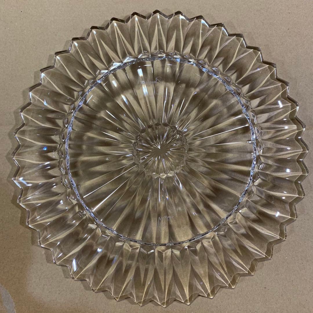 美品 バカラ ミルニュイ 大型 プレート 大皿 クリスタルガラス