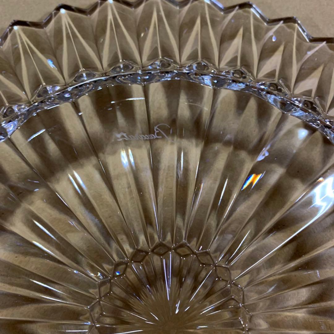 美品 バカラ ミルニュイ 大型 プレート 大皿 クリスタルガラス