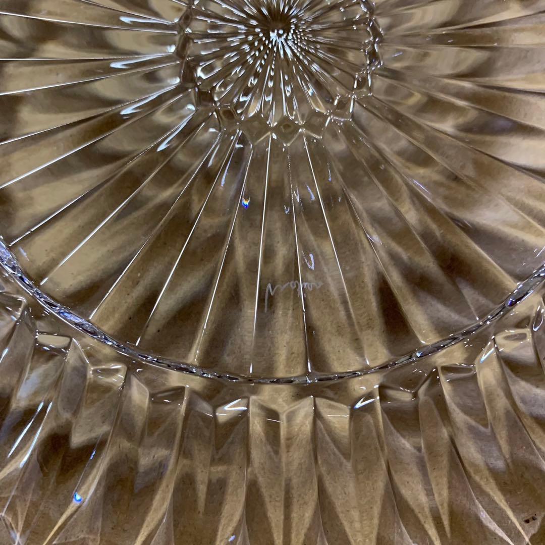 美品 バカラ ミルニュイ 大型 プレート 大皿 クリスタルガラス