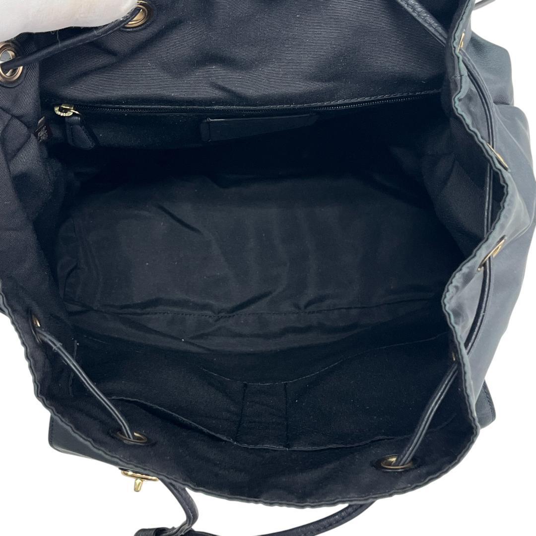 美品 COACH コーチ リュック ターンロック F58814 ナイロン レザー