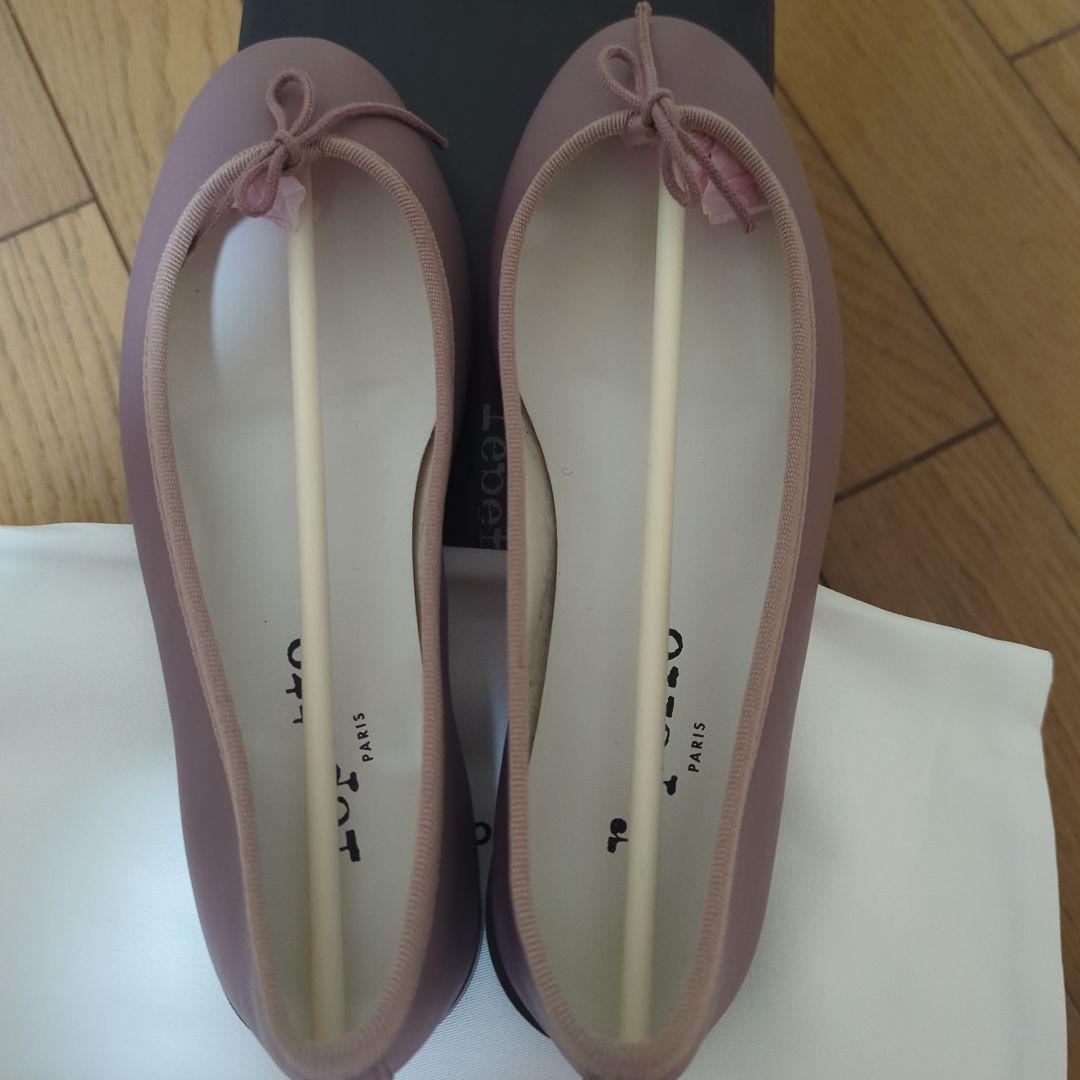未使用　Repetto パープル バレエシューズ 36½