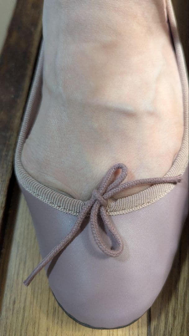 未使用　Repetto パープル バレエシューズ 36½