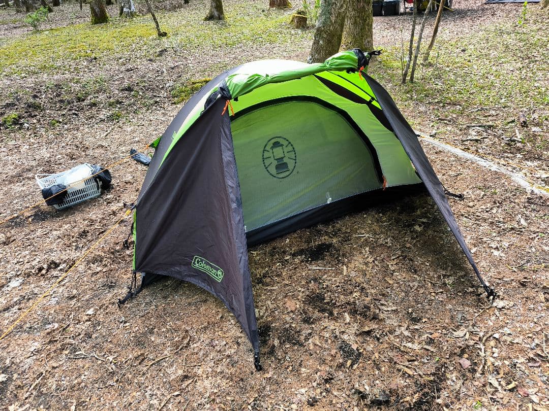 【美品☆使用2回】ColemanツーリングドームSTコールマンコンパクト緑カーキ