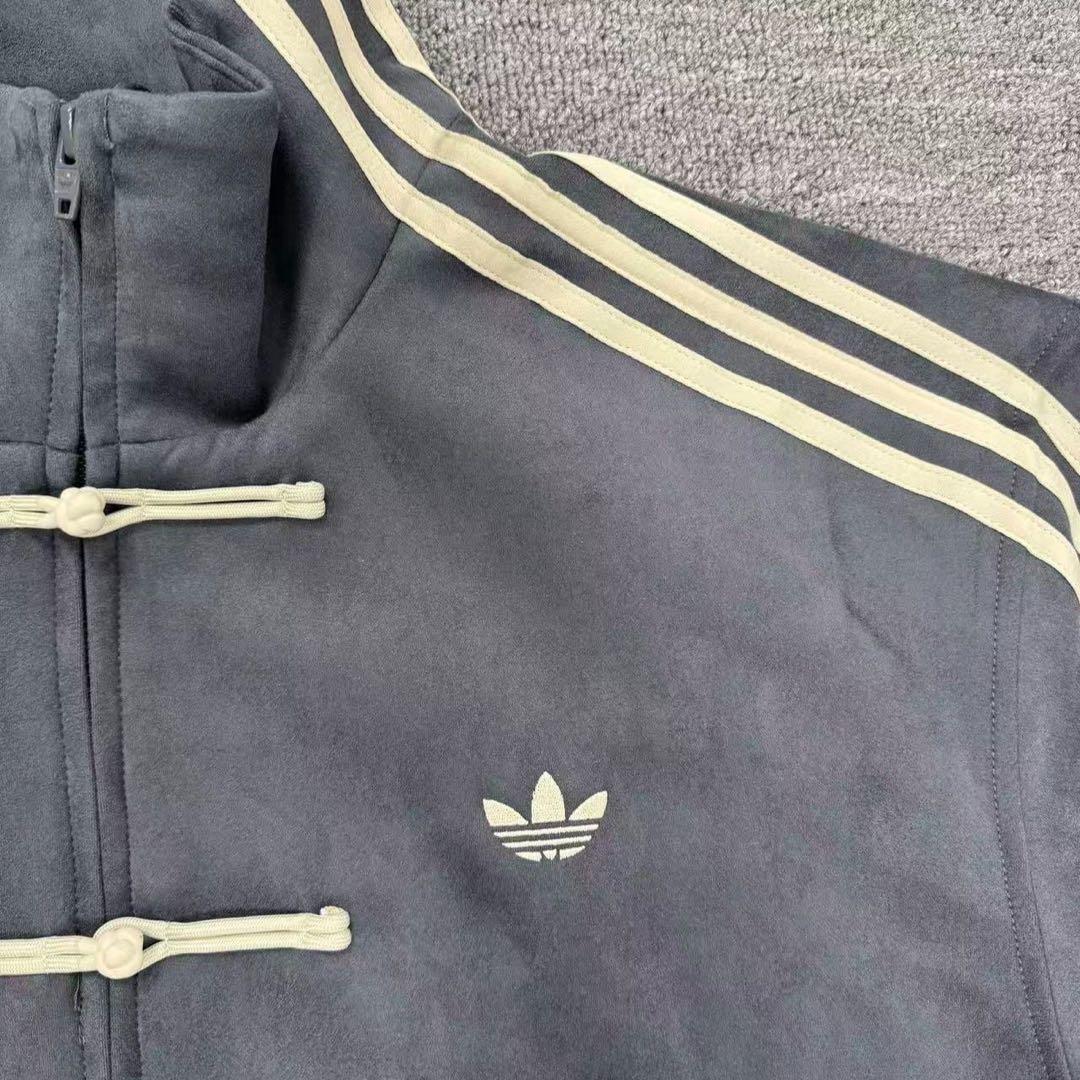 中国限定 アディダス 蛇年トラック スエード ジャケット ダークグレーM