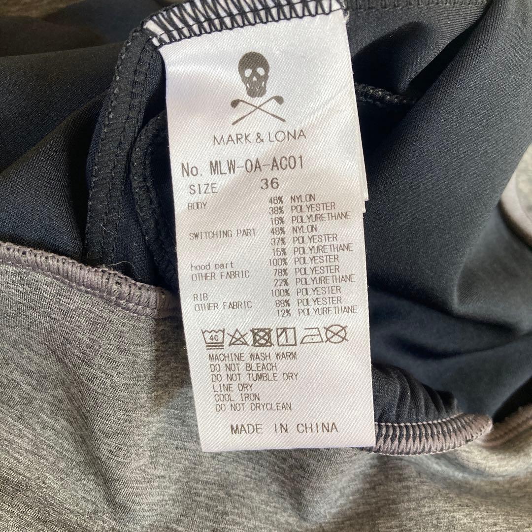 マークアンドロナ　ダブルジップ　隠れパーカー付き　36