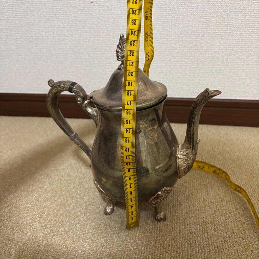 イギリスアンティーク　ティーポット 銀食器 silver plated