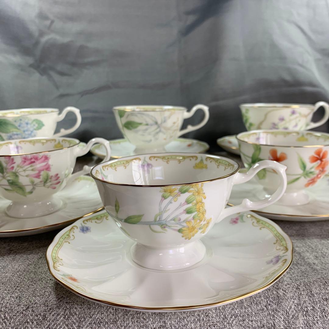 ナルミ シーボルト 絵付ボーンチャイナ コーヒー碗皿 セット 人気