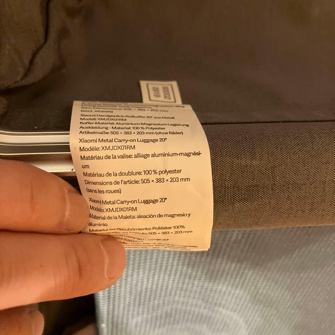 xiaomi シャオミ アルミ スーツケースキャリーケース 機内持込み シルバー