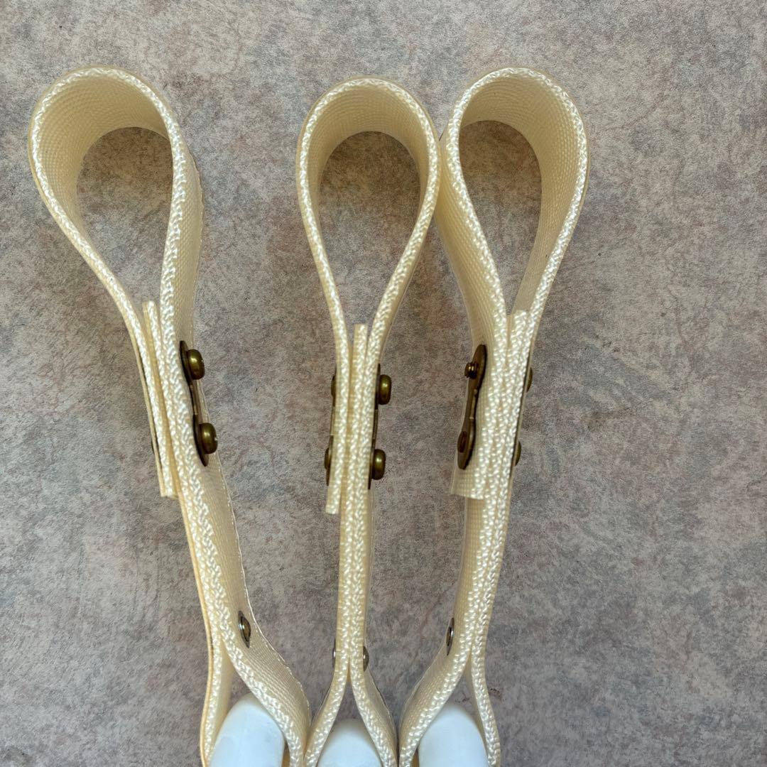 バス車両部品 吊り革 丸型 クリーム ブラウン グレー 希少 非売品