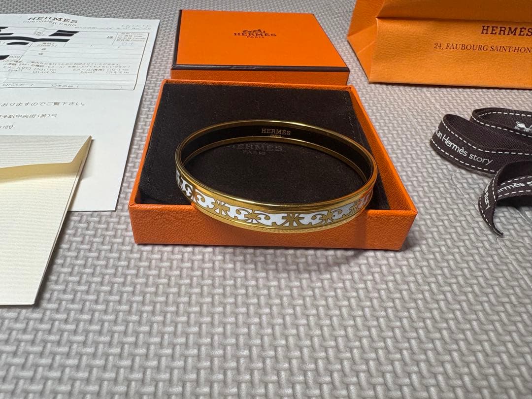 HERMES エルメス エマイユPM 七宝焼き ガダルキヴィール バングル