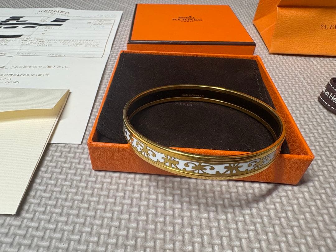 HERMES エルメス エマイユPM 七宝焼き ガダルキヴィール バングル