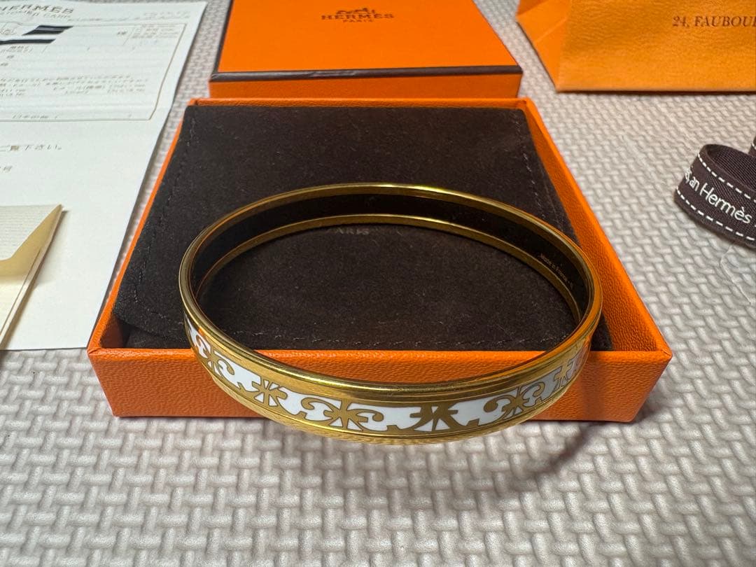 HERMES エルメス エマイユPM 七宝焼き ガダルキヴィール バングル