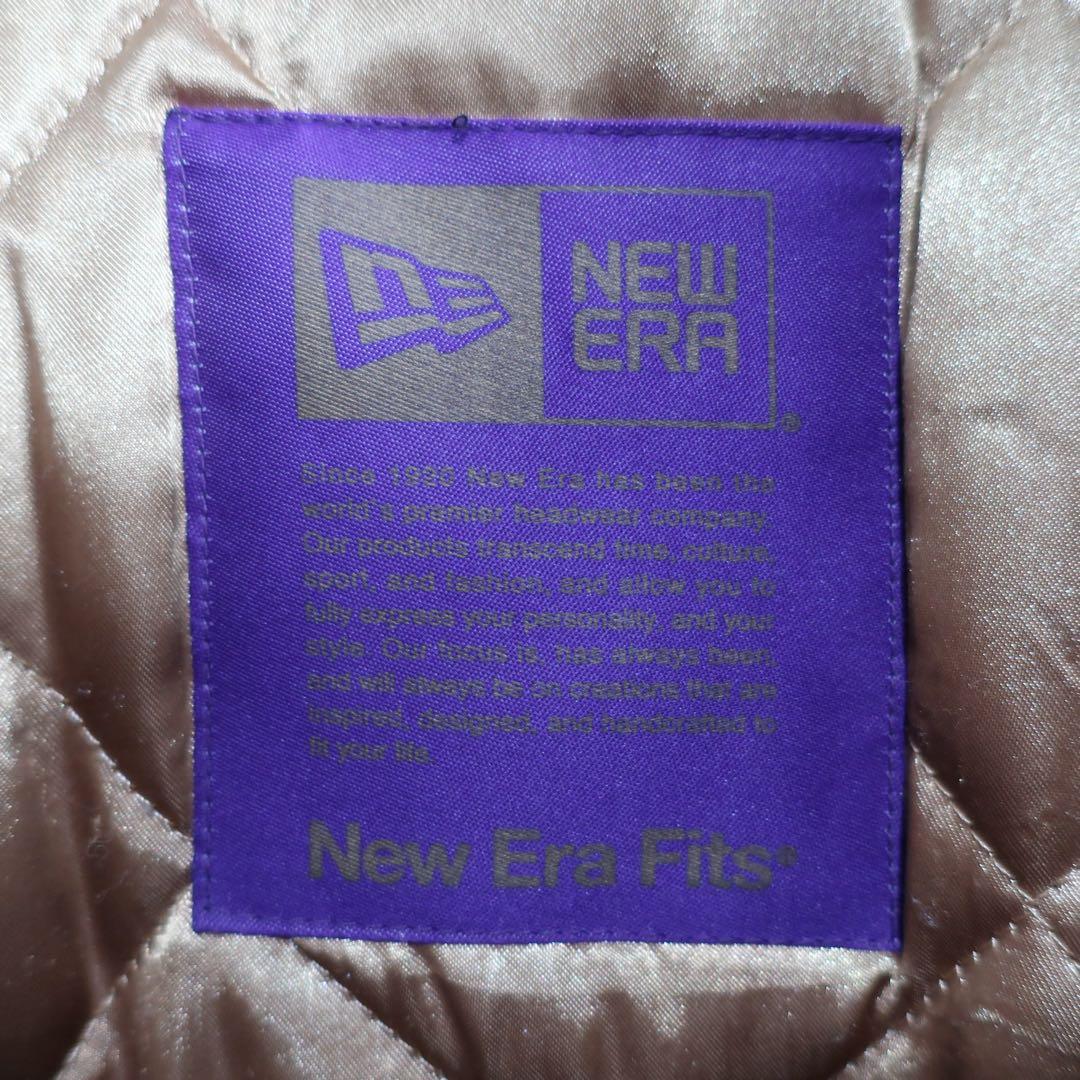 NEW ERA 90周年 スタジャン レザー袖 ネイビー白 XL 希少.