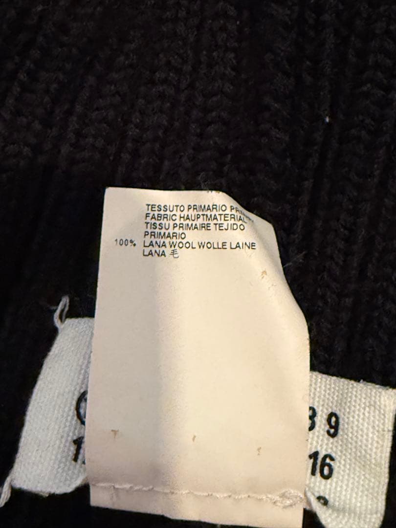 Margiela 2010AW スヌード　ネックウォーマー　マフラー　ブラック