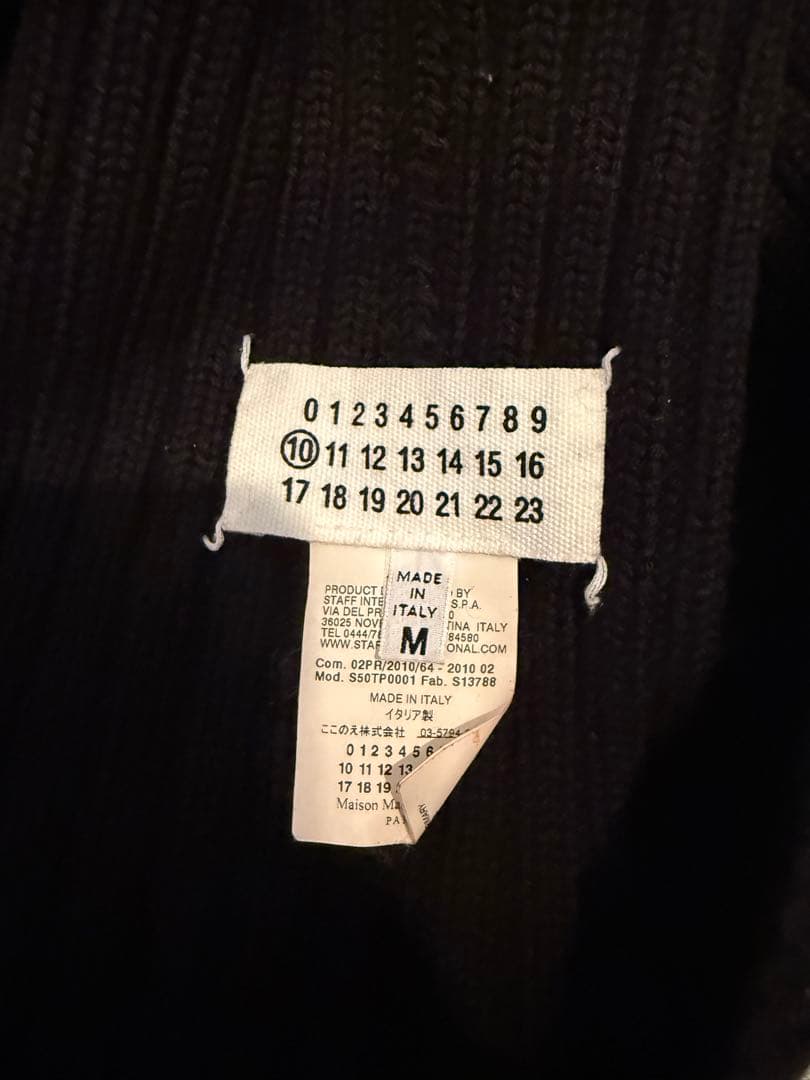 Margiela 2010AW スヌード　ネックウォーマー　マフラー　ブラック