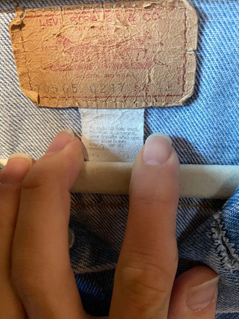 【70s 濃淡◎】リーバイス70505 サイズ42 ケアタグ付 ゴールデンサイズ