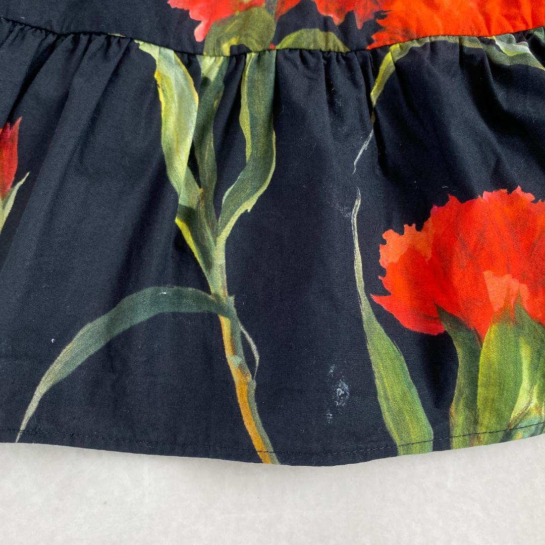 ドルチェアンドガッバーナ　スカート　花柄　フレア　DOLCE&GABBANA