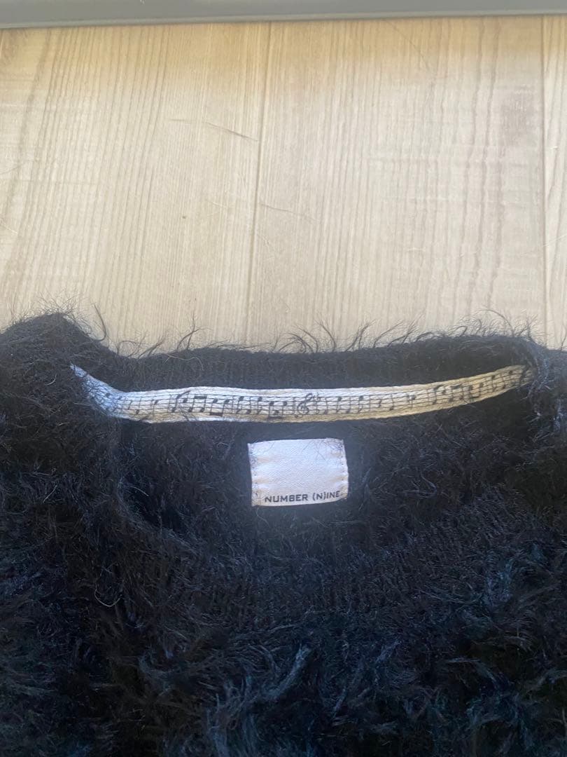 ナンバーナインフェザーファーヤーンニット　サイズ3 黒