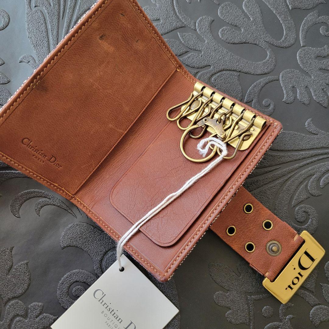 新品☆希少　Christian Dior ヴィンテージ　キーケース ネイビー