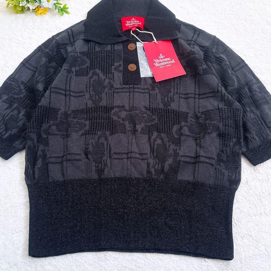 《新品》 Vivienne Westwood オーブ柄 ニット ポロシャツ 00