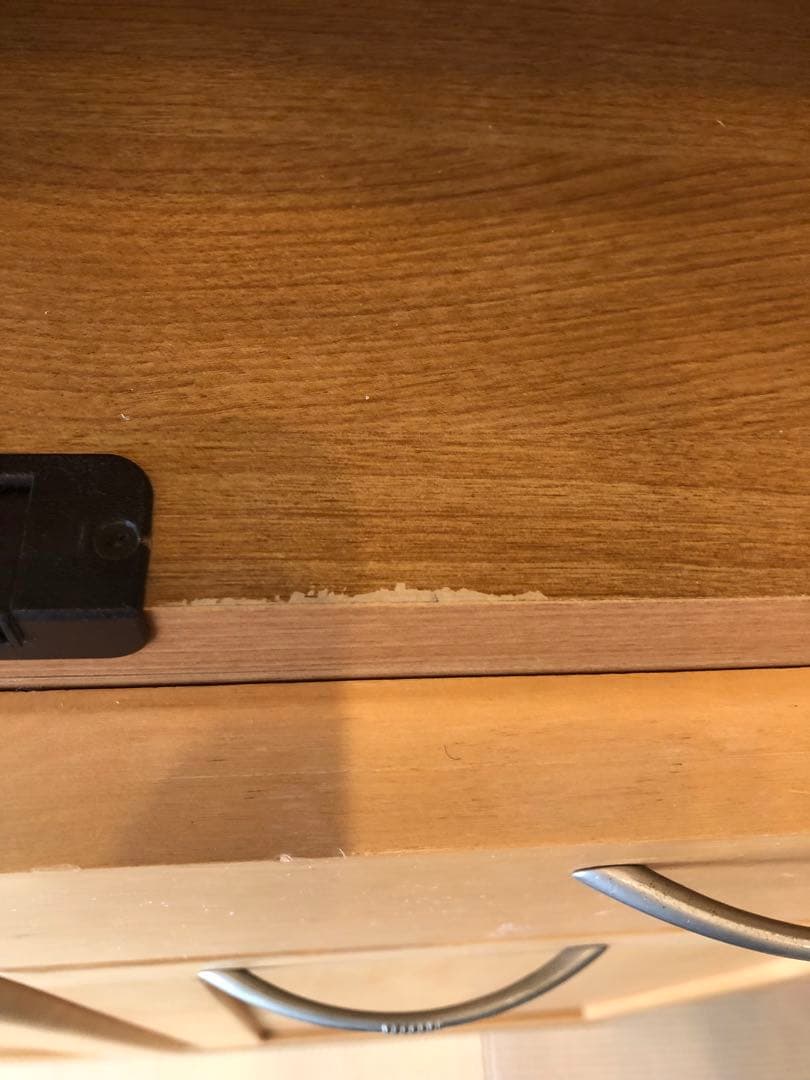 食器棚　木製　ガラス扉付き　起立木工