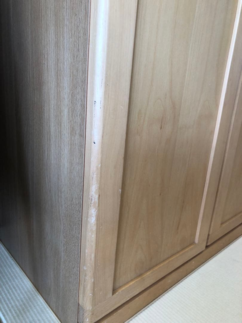 食器棚　木製　ガラス扉付き　起立木工