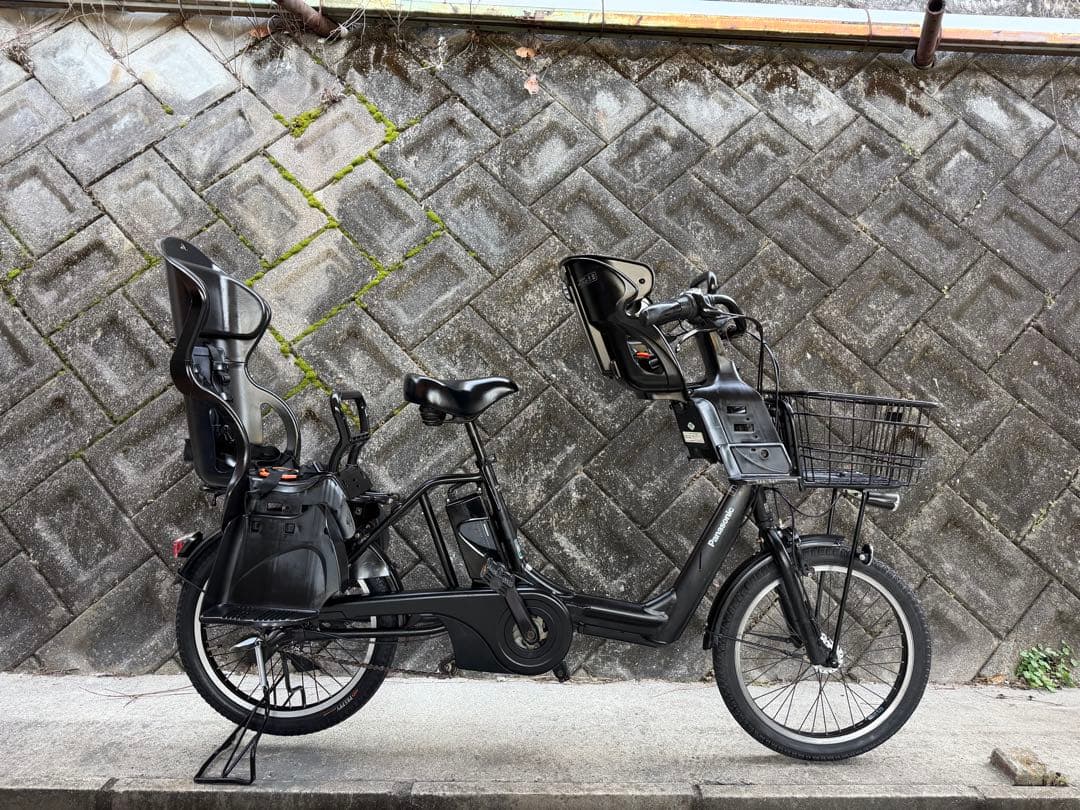 Panasonic20インチ13.2AHバッテリーチャイルドシート2つ付き 黒