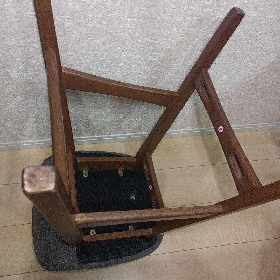 希少 ニトリ フィルン カウンターチェア ウッドチェア 　 2脚セット