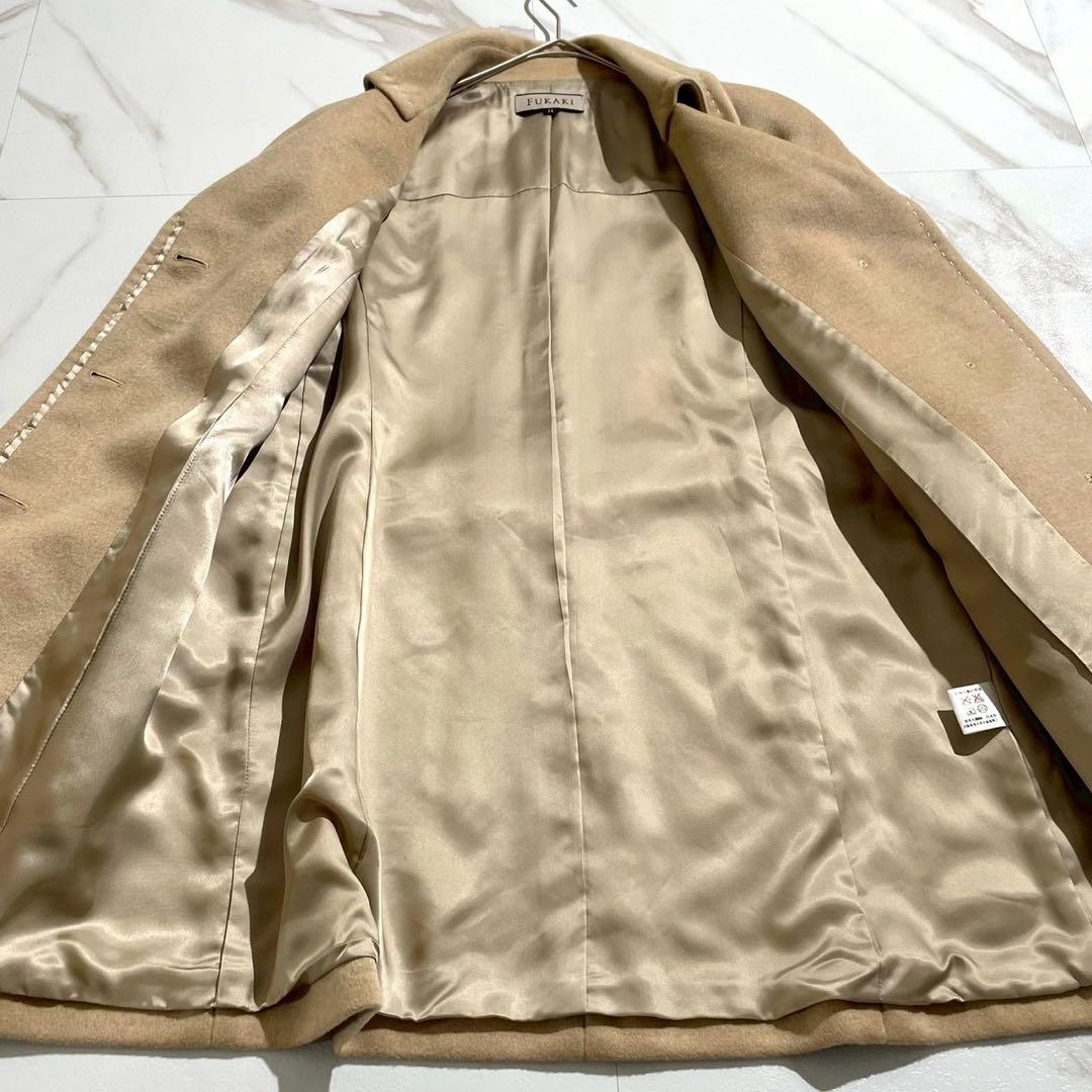 【未使用✨】FUKAKI カシミヤ100% ベルトコート 定価9万5千円 L