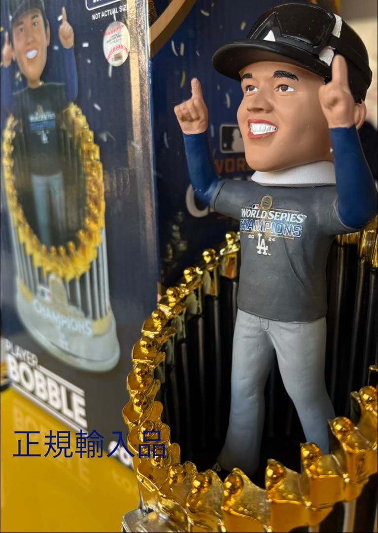 ドジャース 大谷翔平選手 2024ワールドチャンピオン ボブルヘッド正規輸入品