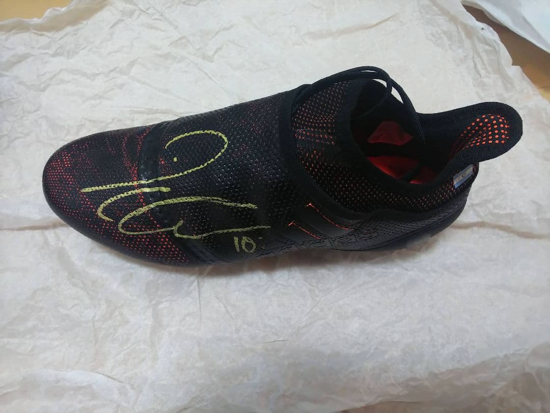 ディバラ 実使用 サイン入りスパイクアディダス アルゼンチン代表