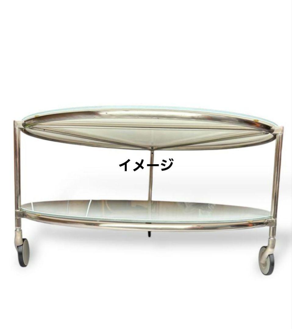 IKEA STRIND ガラステーブル　円形テーブル