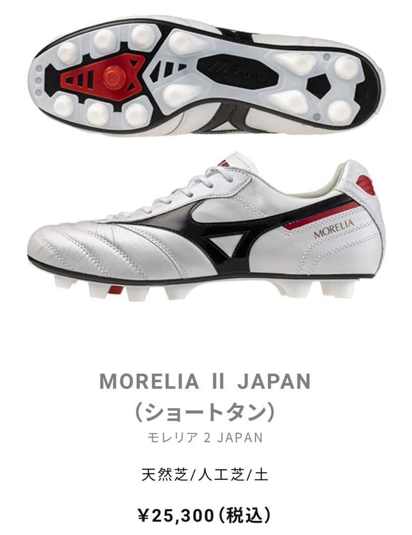 【早い者勝ち】モレリアⅡ JAPAN《24.0cm》