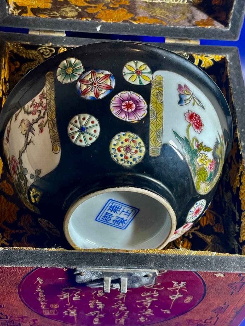 中国古美術 唐物旧蔵 大清雍正年御製粉彩　官窯の茶碗　開運中国骨董 大珍品希少