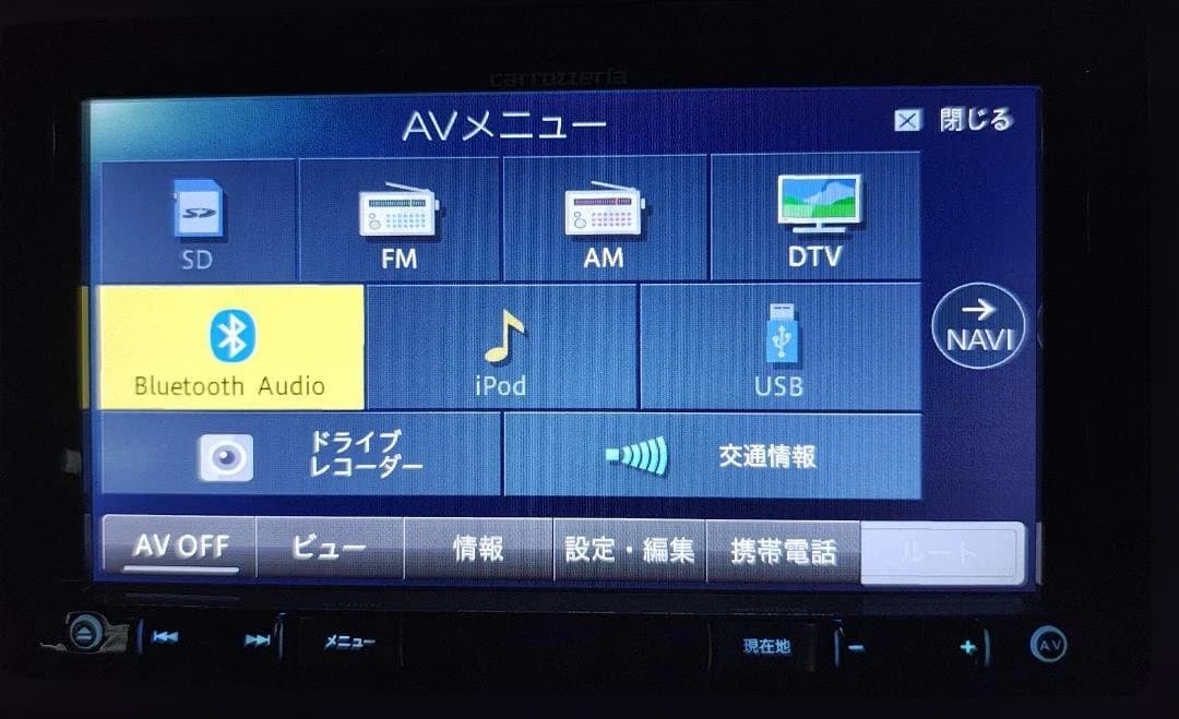 Pioneer 楽ナビ AVIC-RZ102 地図2018年