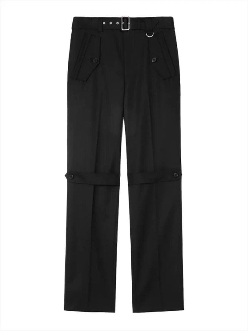 JOHN LAWRENCE SULLIVANウールギャバディントレンチトラウザー