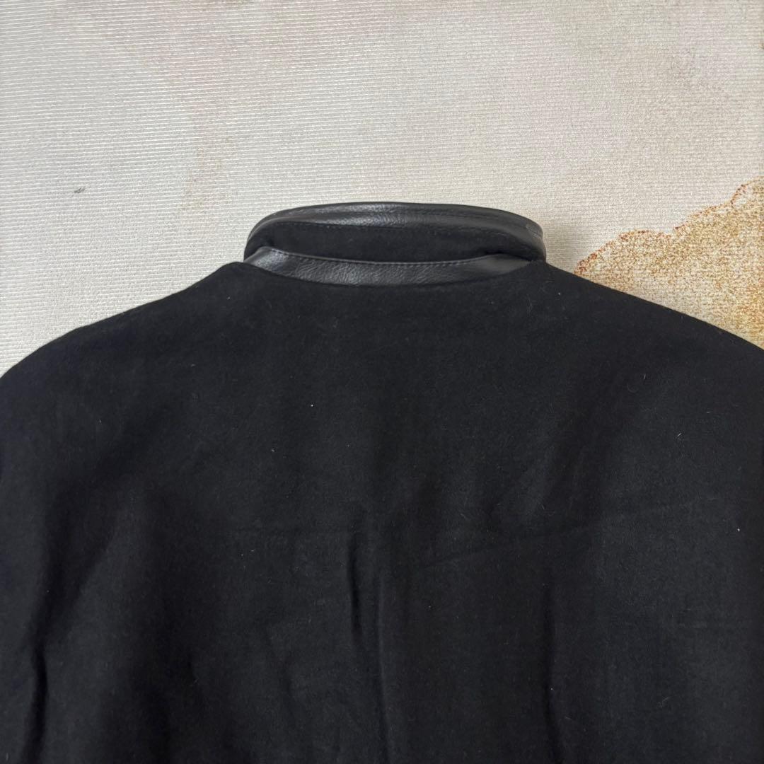 【Sustainable fashion】カナダ製レザースタジャン 黒XL