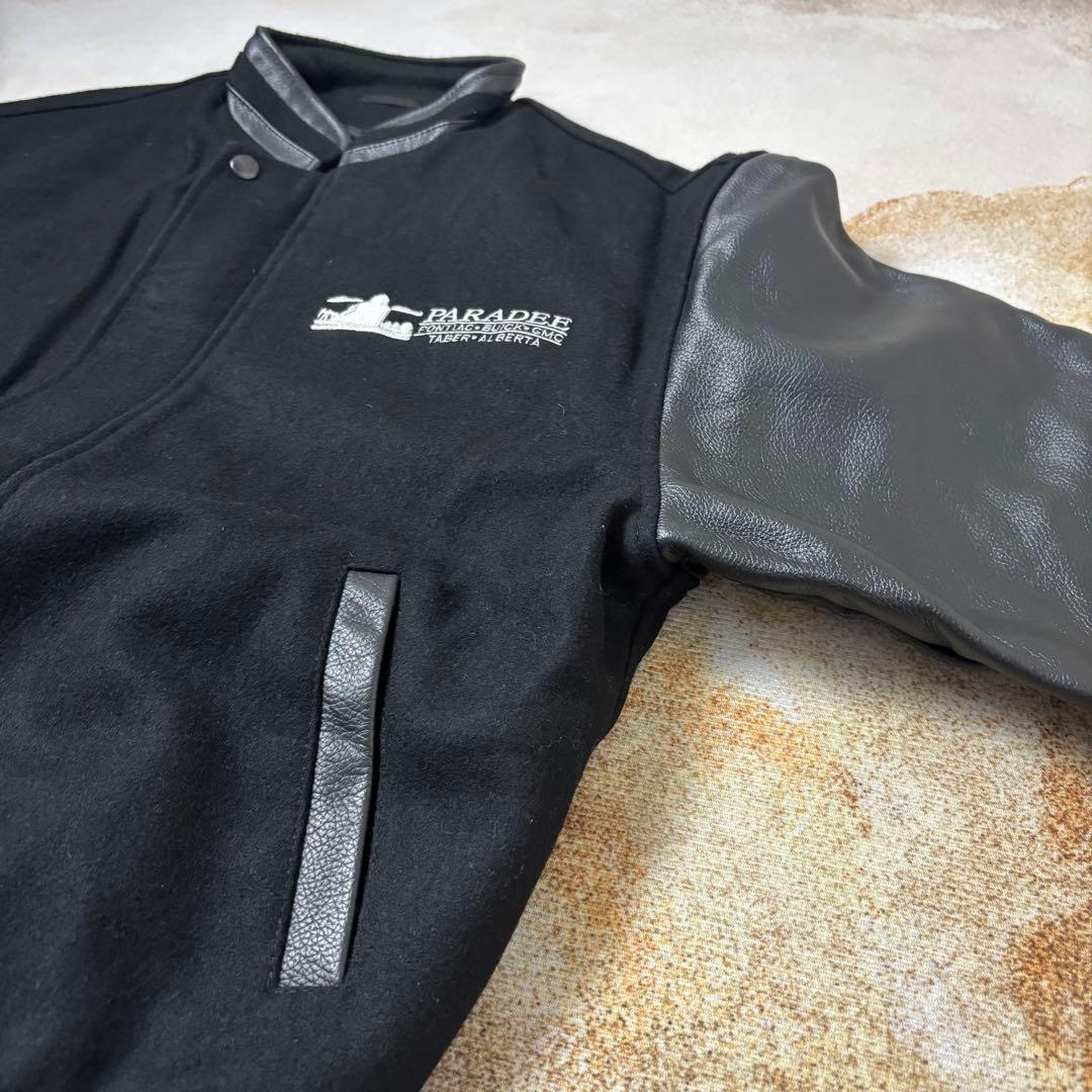 【Sustainable fashion】カナダ製レザースタジャン 黒XL