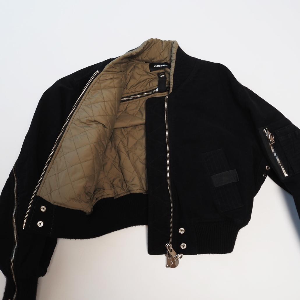 DIESEL バックジップボンバージャケット Y2K アーカイブ 短丈ショート