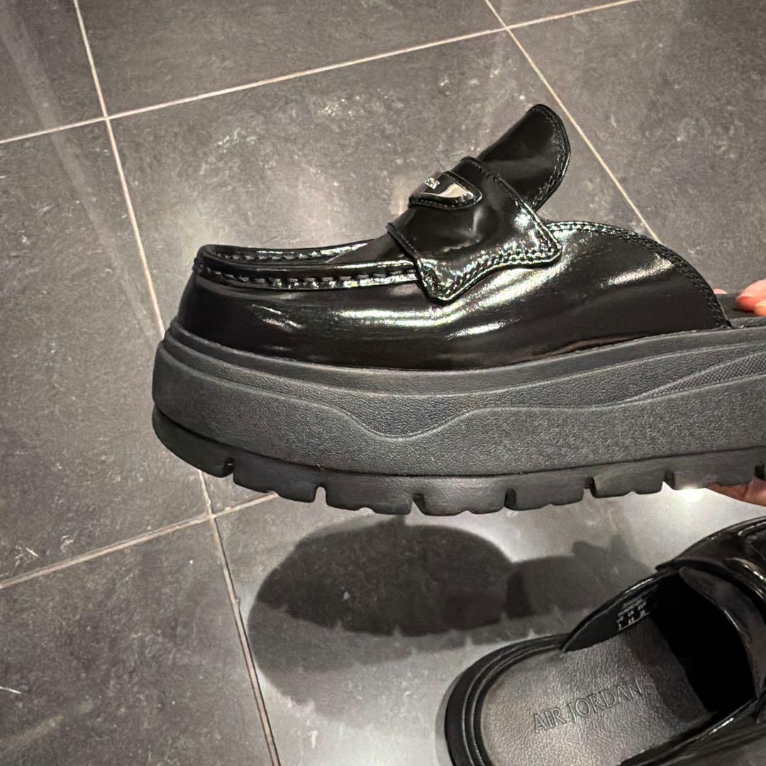 新品同様 ジョーダン 厚底サンダル ローフファー 24cm