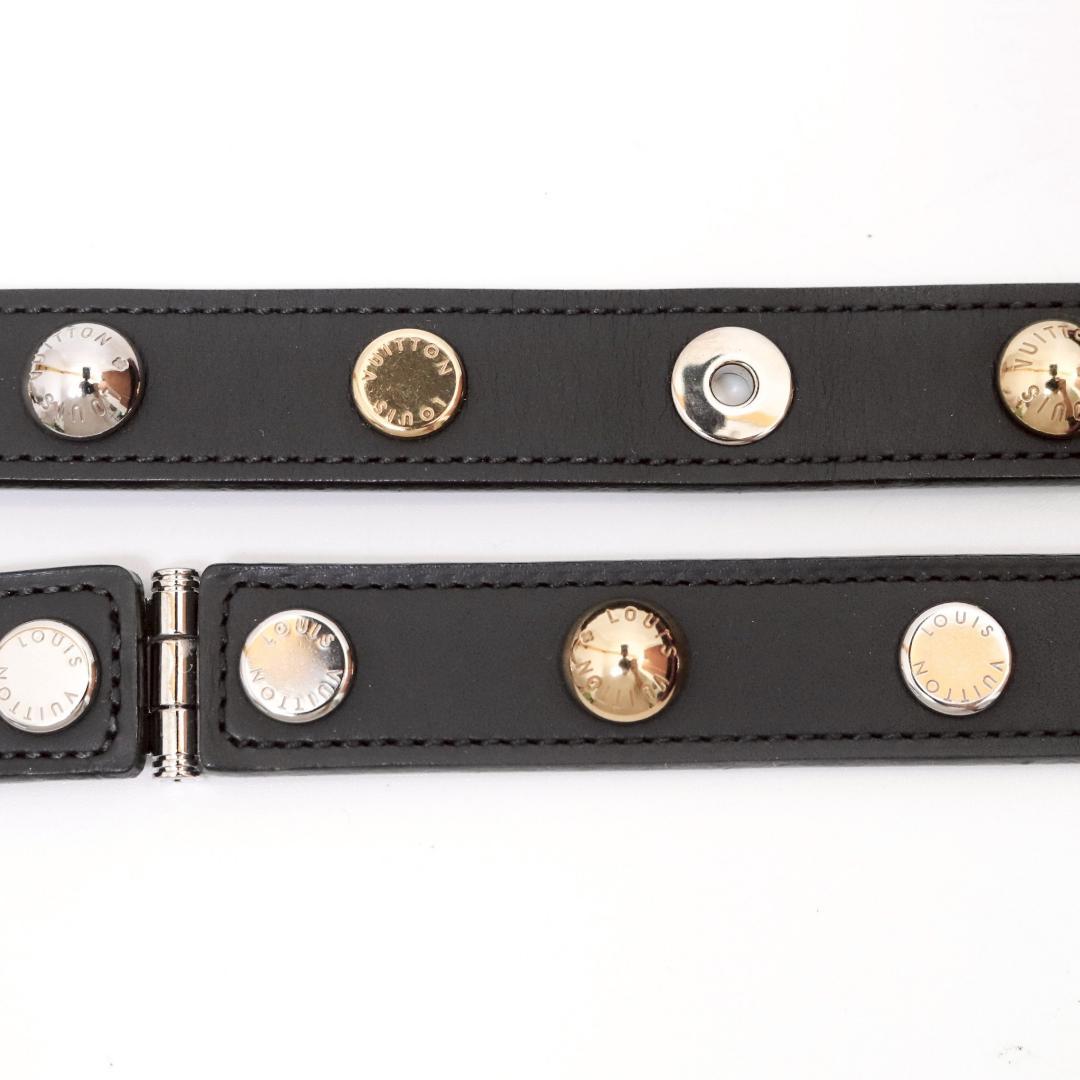 美品 LV レディースベルト 85cm 幅2cm ヒンジ仕様 細身 黒 513 - メルカリ