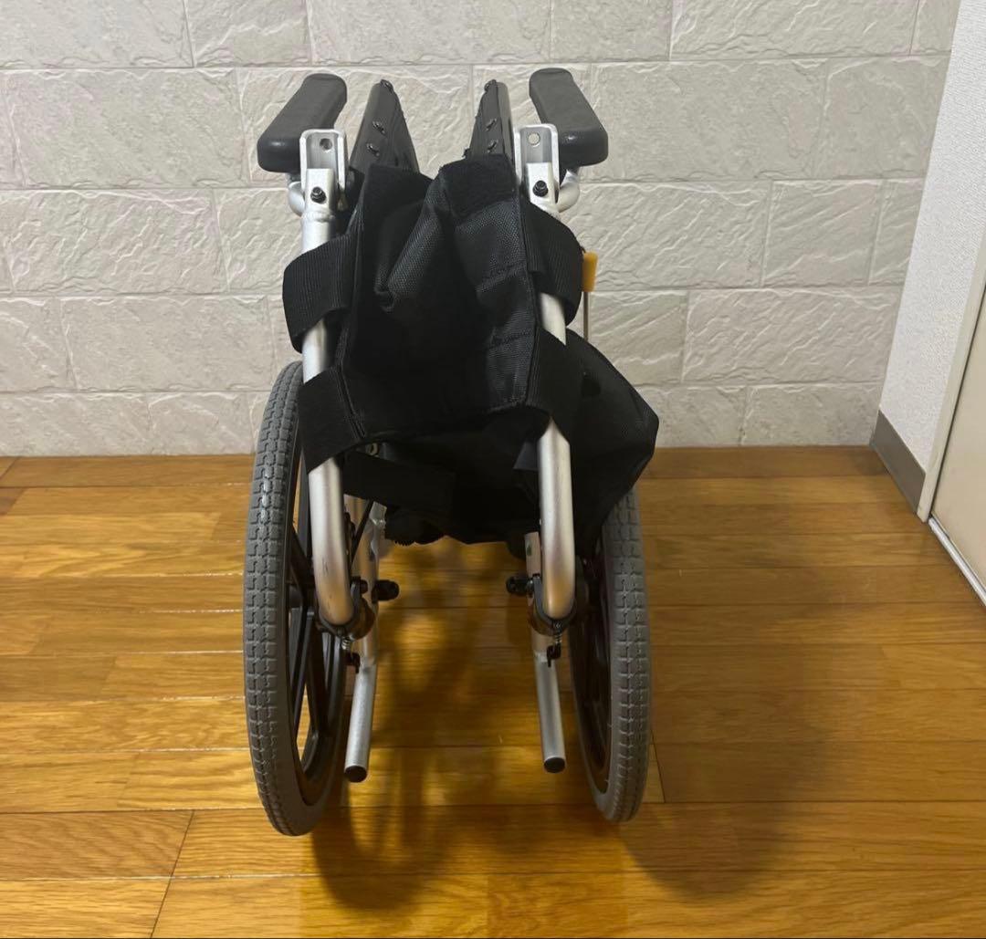 マツナガ NEXT CURE 折りたたみ介助用車椅子 青