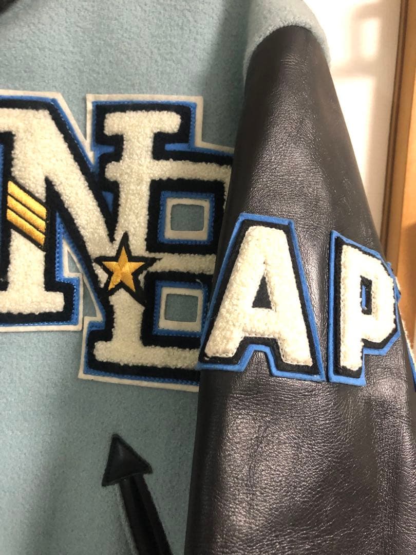 Style Eyes スタジャン 水色/黒 サイズ38