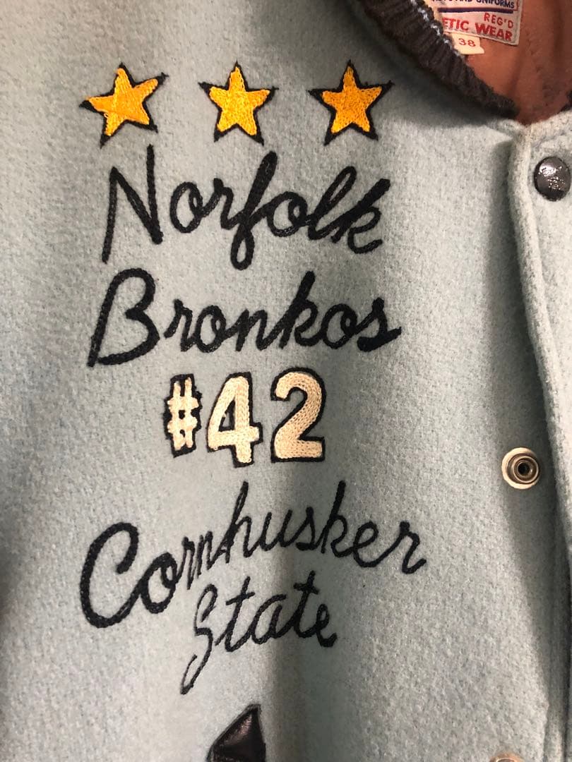 Style Eyes スタジャン 水色/黒 サイズ38