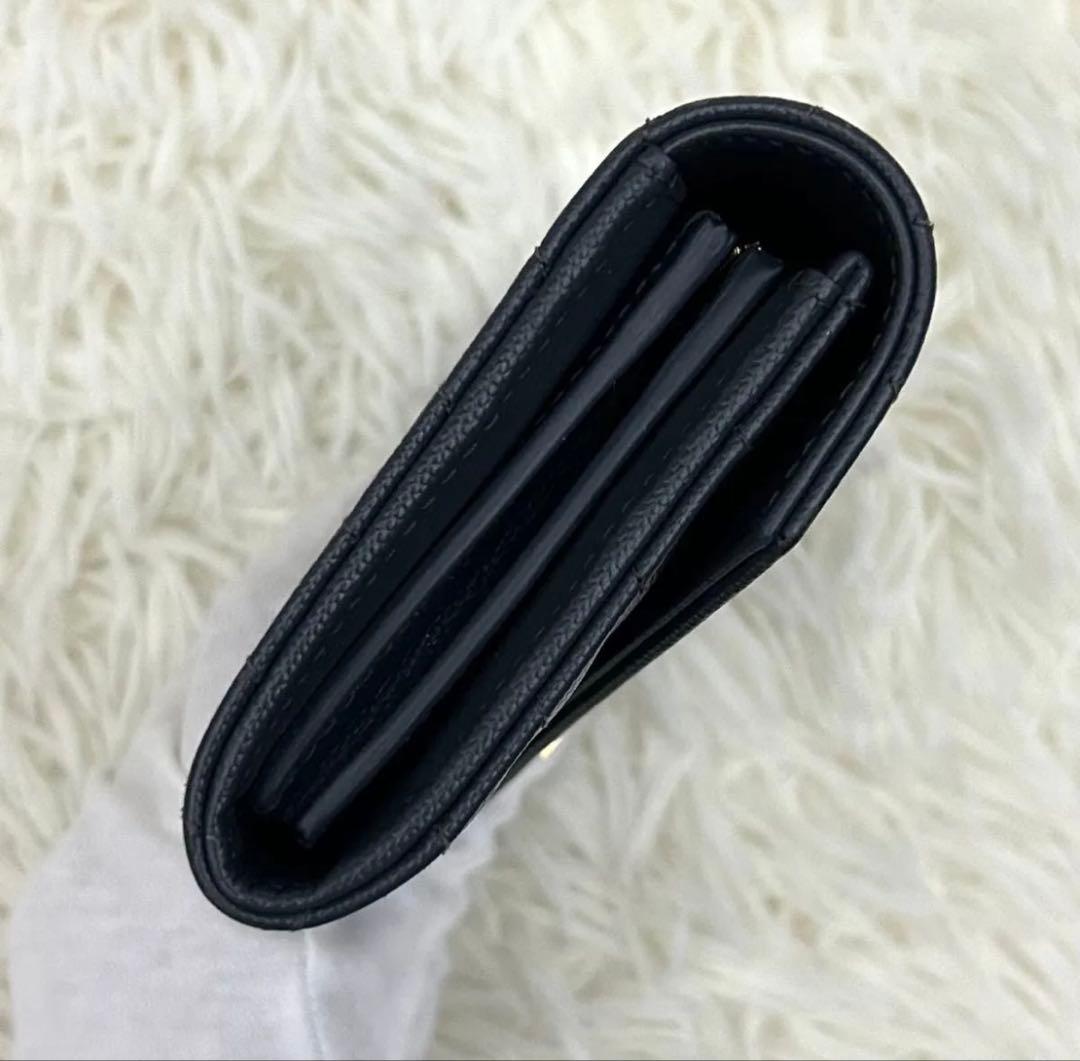 ［極美品］SAINT LAURENT YSL カサンドラ 長財布 グレー