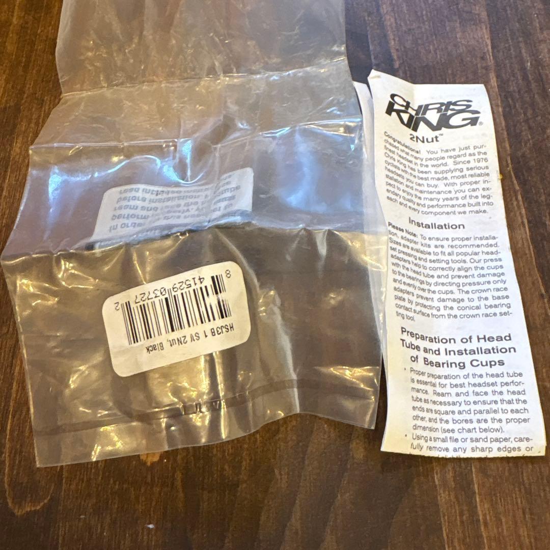 CHRIS KING 2Nut ヘッドパーツ レッド　廃盤品