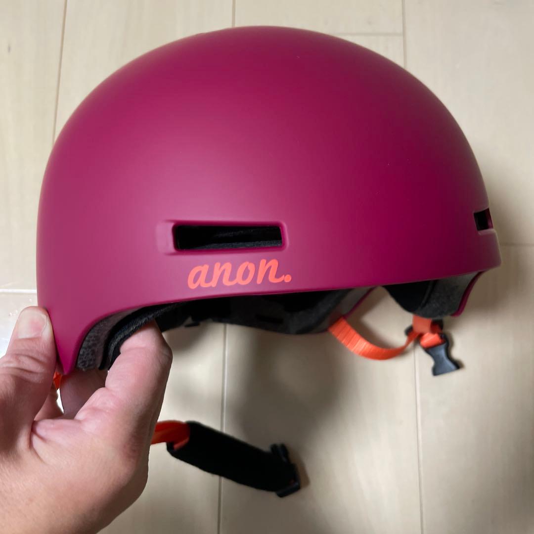 anon. マルーン 花柄 ヘルメット GRETA