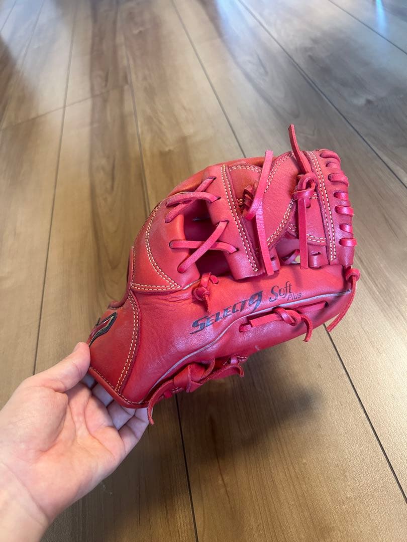 Mizuno Select Soft Plus 軟式グローブ レッド