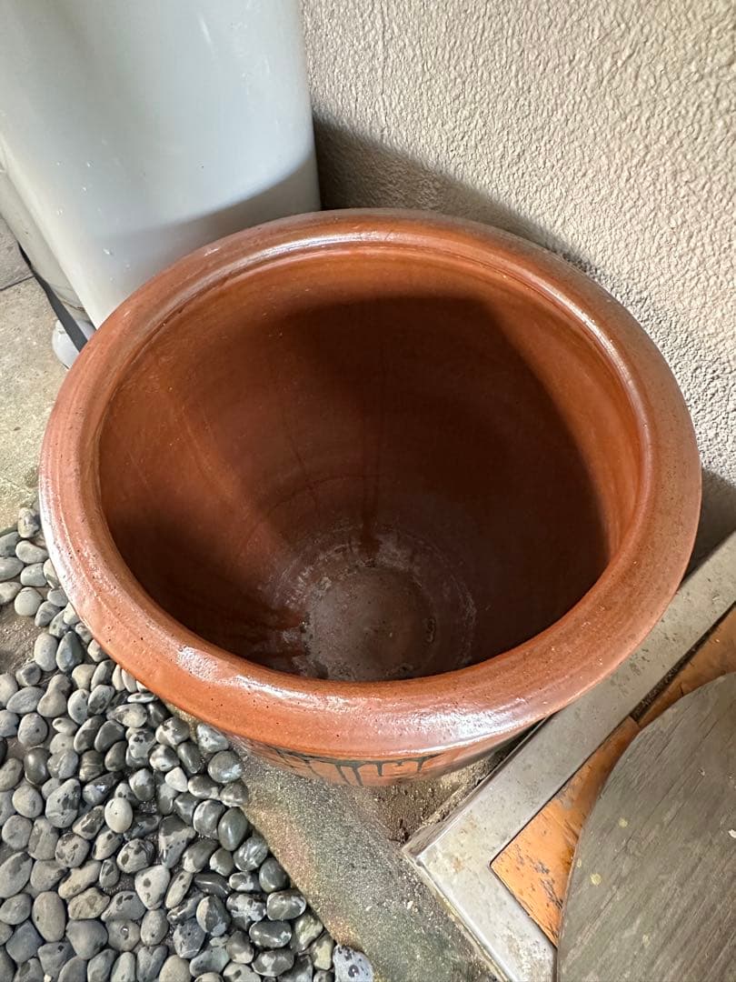 大型水甕 58cm×60cm 甕 巨大壷 水瓶 睡蓮鉢 めだか鉢 金魚鉢 古民