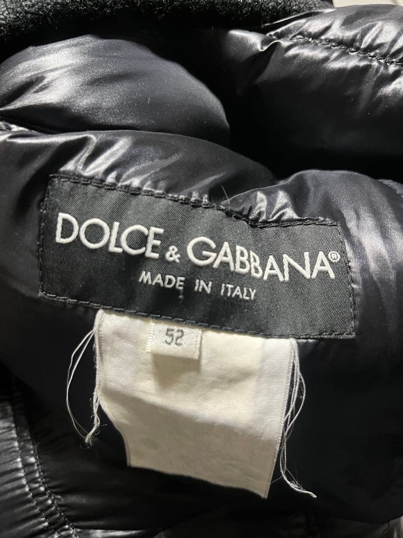 DOLCE&GABBANA Wリブ ダウンジャケット 黒